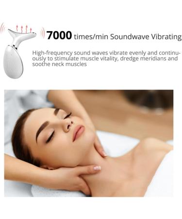 Pcwncvxa White Beauty Device Plastic Beauty Device Electric Microcurrent Wrinkle Remover LED Photon Face Beauty Device for Woman - Buy Online on GoSupps.com