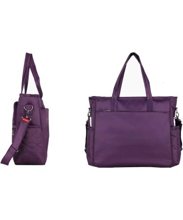 Yimidear Waterproof Multifunctional Baby Diaper Mummy Changing Bag - Purple Tote Shoulder Bag - Buy Online on GoSupps.com