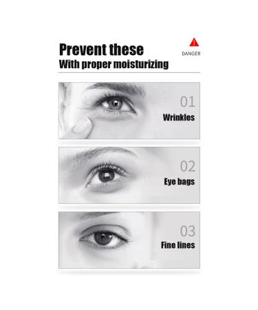 JOMTAM Moisturizing Elastic Eye Cream Relax Eye Skin Anti-Aging Hydrate Delicate Smooth Under Eye Bags Forehead Wrinkles Fine Lines 3ml x 2pcs - Buy Online on GoSupps.com