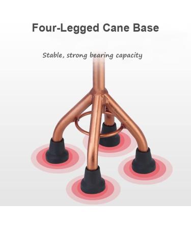 Adjustable Four-Legged Walking Cane Support After Injury Or Surgery Aluminum Alloy Walking Stick Lightweight Non-Slip Crutches for Women and Men Bathing in Sunlight - Buy Online on GoSupps.com