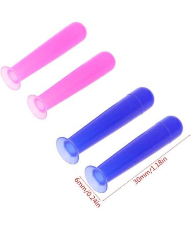 2Pcs Blue Silicone Contact Lens Suction Cup Tool - Portable Hygienic Lens Care & Removal for Travel - Buy Online on GoSupps.com