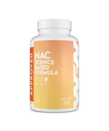 WFN Approved NAC N Acetyl Cysteine - 800 mg per capsule - 365 capsules - 12 months supply - High dosed vegan no additives - Made and tested in Germany