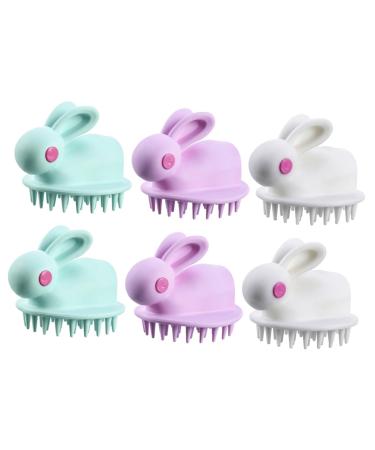 Frcolor 6st Shampoo brush bathroom cleaner brush hair-head skin brush hairbrush massage brush brush head scrub brush for hair headwear tub clean child