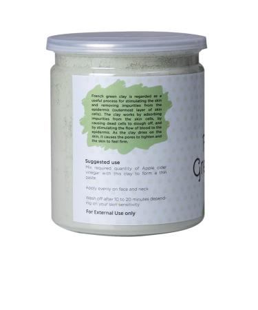 French Green Clay Powder 8 oz - Deep Facial Cleanser for Skin Softening | Natural Detoxifies Body | Argile Verte Montmorillonite Illite Green Clay - Buy Online on GoSupps.com