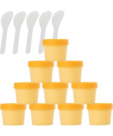 empty jars with lids cosmetic jar B0CKBRDC1B12 PC Empty 50ml Pink Facial Mask Wide Mouth Plastic Jars 50g Leakproof Cosmetic Pot Container with Lids with 6 PC Spatula (Color : Roze Size : 100ml) (C