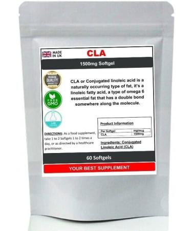 CLA 1500mg Softgel Capsules (Conjugated Linoleic Acid) High Strength 120 - Buy Online on GoSupps.com