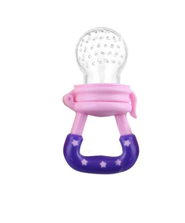 Baby Pacifier Fruit Feeder - Pink M | Bright Color Teether & Independent Feeding for Infants - Buy Online on GoSupps.com