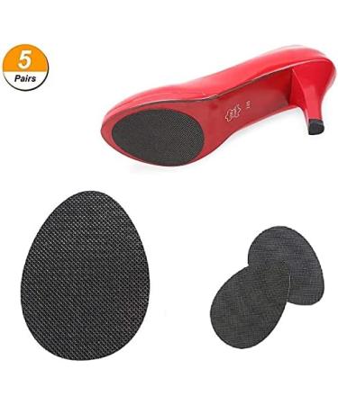 Beikalone Anti-Slip Shoe Grip Stickers - 5 Pairs | Non-Slip Rubber Sole Protectors for Ladies' High Heels, Boots, Sandals & Men's Shoes - Buy Online on GoSupps.com