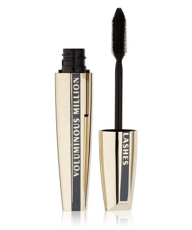L Oreal Paris Makeup Voluminous Million Lashes Mascara Volumizing  Defining  Smudge-Proof  Clump-Free Lengthening  Collagen Infused Eye Makeup Formula  Amplifying Mascara Brush Carbon Black 0.3 fl.Oz