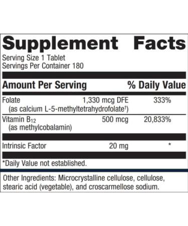 Metagenics Intrinsi B12 Folate High Potency Vitamin B12 Supplement - 180 Servings - Buy Online on GoSupps.com