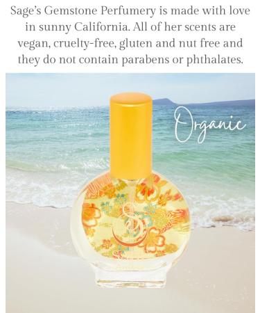 Amber Organic Mini Perfume Spray by Sage- 1/2 oz Vegan & Cruelty-Free Earthy Scent Amber Blood Orange Musk Amber 1/2 oz Mini Eau de Toilette Spray - Buy Online on GoSupps.com