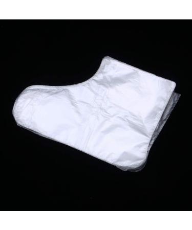 Exceart 200pcs Clear Plastic Disposable Booties for Paraffin Bath - Foot Spa Wax Treatment Covers - Buy Online on GoSupps.com