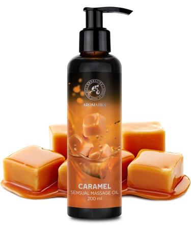 Sensual Caramel Massage Oil - 200ml Edible Body Oil with Almond & Grape Seed - Kissable Love Oil for Couples - Buy Online on GoSupps.com
