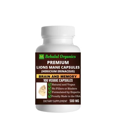 Behalal Organics Lions Mane Quick Release Capsules