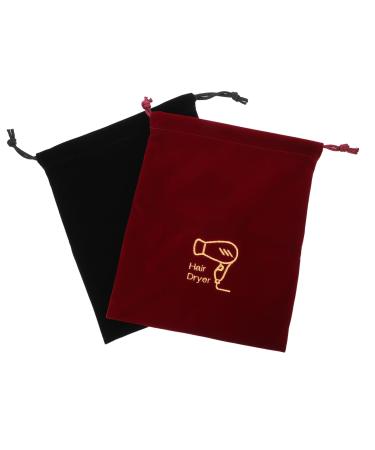 TOVINANNA 2 Pcs Storage Bag Travel Toiletry Reusable Produce Bag Travel Bag for Hair Styling Tools Fabric
