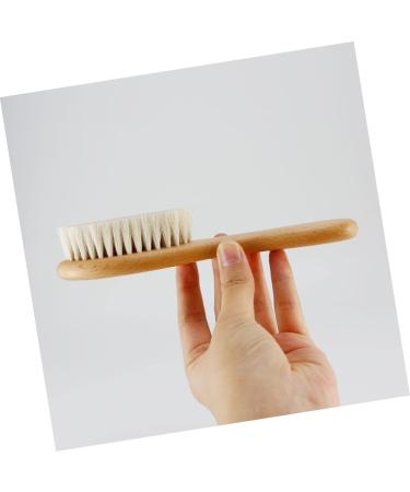 Kisangel Infant Hair Brush Set - Soft Baby Wooden Goat Hair Comb for Newborns and Toddlers - Bristle Cradle Brush Kit for Baby Shower Gift - Buy Online on GoSupps.com