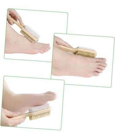 FRCOLOR Foot Care Brush Heel File Foot Spa Brush Foot Cleaning Brush Scrub Brush Foot Brush Pumice Exfoliating Brush for Feet Foot Pumices Pumice Stone Pedicure Brush Wooden Wash Feet - Buy Online on GoSupps.com