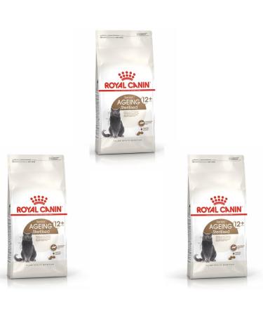 ROYAL CANIN Sterilised Ageing 12+ | Pack of 3 | 3 x 400 g | Complete Food for Cats | Specially designed for Cats