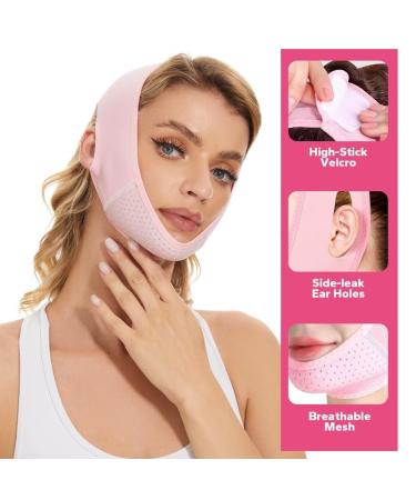 Double Chin Mask & V-Line Lifting Strap - Reusable Face Lift Solution | Reduce Sagging Chin & Jaw | Buy Now for International Shipping - Buy Online on GoSupps.com