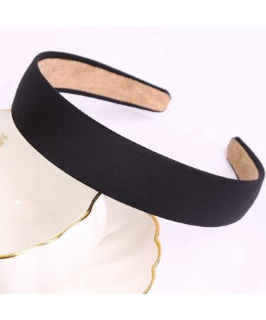 HOFANQIE 9 Pieces Satin Headbands Set for Women and Girls - Non-Slip Ribbon Hair Bands in Black - Buy Online on GoSupps.com