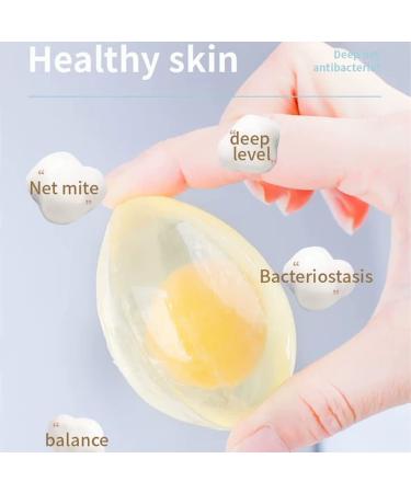 Premium Handmade Crystal Egg Soap | Natural Ingredients & Essential Oils | Handcrafted Egg-Shaped Body Cleanser for Soft Clean Skin - Buy Online on GoSupps.com
