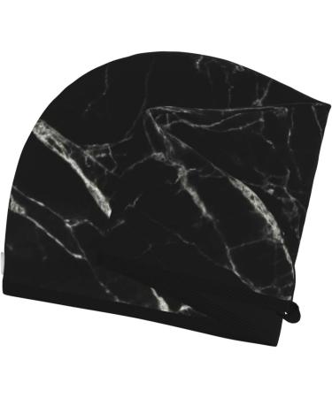 Black Marble Microfiber Hair Towel - Soft Super Absorbent & Quick Dry Wrap for Women with Long Curly and Thick Hair - Buy Online on GoSupps.com