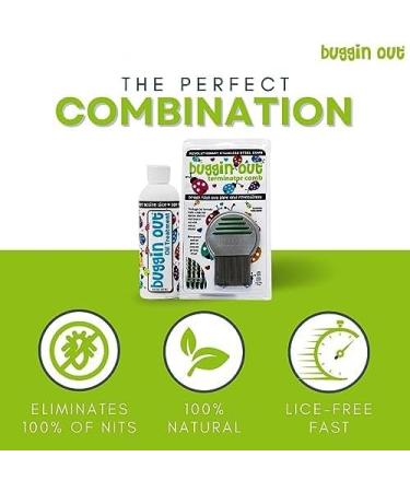 buggin out Pro Terminator Lice Comb | Stainless Steel | Perfect For Baby Fine or Thin Hair | 1-2 People - Buy Online on GoSupps.com