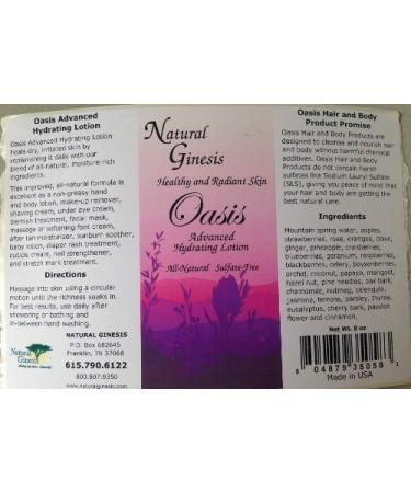 Natural Ginesis Oasis Advanced Hydrating Lotion - 16 oz - Buy Online on GoSupps.com