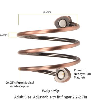 EnerMagiX Pure Copper Magnetic Rings | Strong Magnets | Adjustable for Men and Women - Buy Online on GoSupps.com