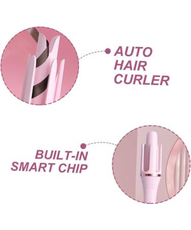 FOMIYES Fully Automatic Hair Curling Iron Tool Curler Hair Rollers Pink Nylon 32.50X5.50X5.50CM Pink - Buy Online on GoSupps.com