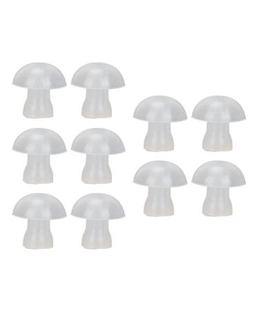 Hearing aid earplugs 10 universal domes for hearing aids-sizes small medium large earplugs soft replacement hearing amplifiers (medium)