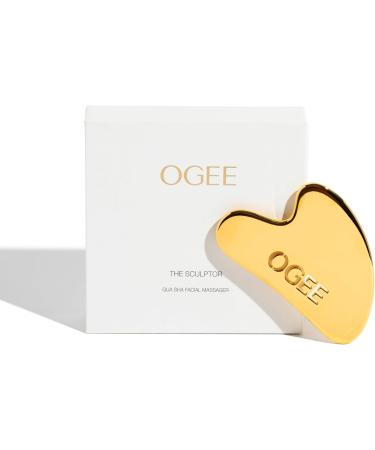 Ogee Sculptor Gua Sha Facial Tools - Premium Zamac Gua Sha Stone Massager for Glowing Skin Anti-Aging & Relaxation | Shop Internationally - Buy Online on GoSupps.com