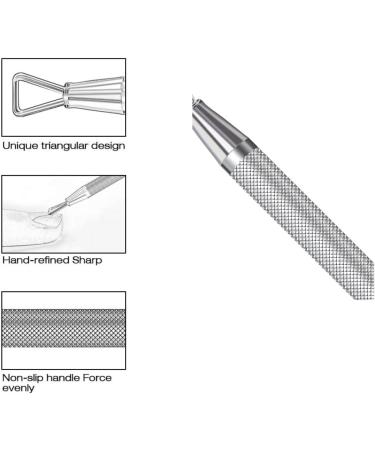 Manicure tools Cuticle Pusher Nail Armor Stainless Steel Triangle Cuticle Peeler Scraper Remove Gel Nail Polish Nail Art Manicure Remover Tool - Buy Online on GoSupps.com