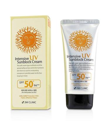 ZEESOON Intensive UV Sunscreen Sunblock Cream 4 Pack SPF50+ PA+++ 70ml - 3W Clinic - Buy Online on GoSupps.com