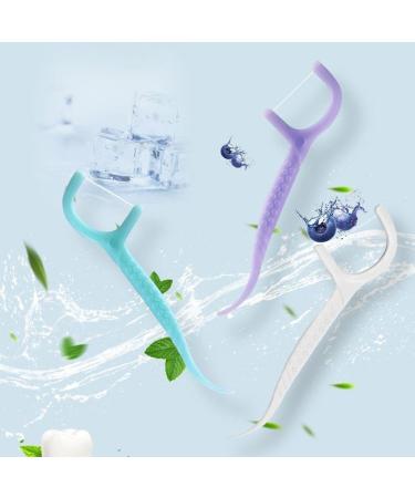 Dental Floss Picks 2-in-1 - 300 Pcs Disposable Interdental Sticks for Effective Tooth Cleaning - Mixed Flavors - Travel & Home - Buy Online on GoSupps.com