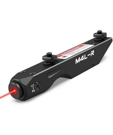 Votatu M4L-R Red Laser Sight Compatible with M-Lok Rail Surface, Ultra Low-Profile Tactical Rifle Compact Red Dot Beam with Strobe Function Magnetic Rechargeable