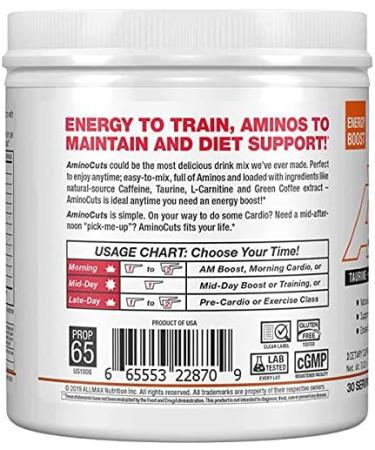 ALLMAX Nutrition AMINOCUTS Amino Energy Drink - Sweet Tea 7.4 oz | Boost Performance - Buy Online on GoSupps.com