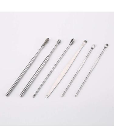 Zuarfy 6-in-1 Pocket Ear Spoons Cleaner Tool Kit for Ear Wax Removal and Cleaning - Buy Online on GoSupps.com