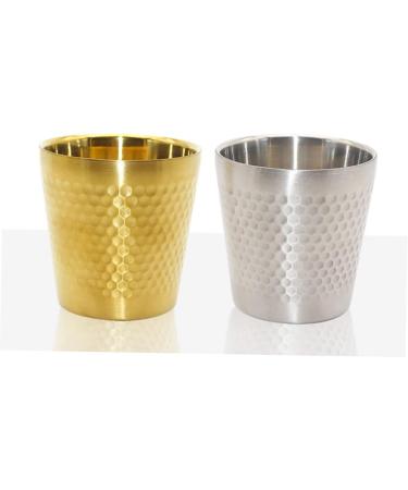 Beaupretty 3D Stainless Steel Foaming Shaving Mug & Bowl - Durable Razor Soap Cup for Men | 304 Stainless Steel Brush Holder - Buy Online on GoSupps.com