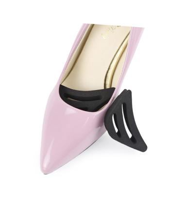 FRCOLOR 1 Pair Shoe Plug High Heel Insole Forefoot Pads for Women High Heel Toe Inserts Toe Pads Shoe Filler for Shoes That are Too Brace Pads Toe Filler Inserts Go Forward Non-Slip Black size1