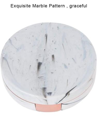 Portable Contact Lens Container with Mirror - Travel-Friendly Soaking Case & Eye Care Kit in Pink | Marble Design - Buy Online on GoSupps.com