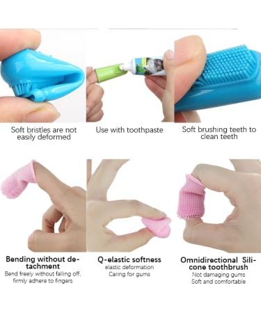 Luntskt 14-Piece Dog Toothbrush Set | Triple & Double-Headed Brushes | Finger Toothbrushes for Optimal Pet Dental Care - Buy Online on GoSupps.com