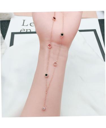 CALLARON Necklace Women Black Choker Black and White Double-sided Pendant Korean Version Miss Clavicle Chain - Buy Online on GoSupps.com