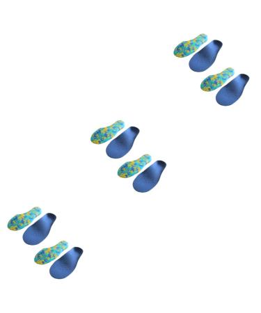 Mobestech 6 Pairs Silicone Arch Support Athletic Shoe Insert Kids Cross Trainer Shoe Insoles Foot Insoles Shoe Inserts for Kids Arch Support Insoles Cushion Child