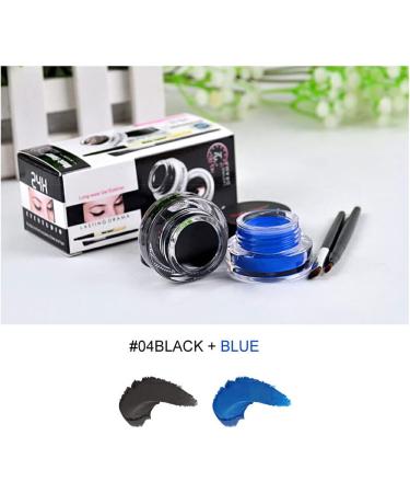  IOIUSKKU IOIUSKKU 2 Waterproof Bottles Long-Lasting Drying Gel Eyeliners Cream Eyeliner for Holidays Face Cosmetics Birthday Gifts Black Blue - Buy Online on GoSupps.com