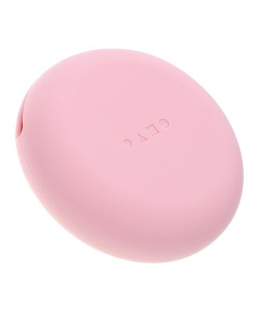 DRESSOOS Silicone Cosmetic Box Portable Makeup Sponge Holder Portable Makeup Puff Holder Silicone Beauty-blender Powder Puff Holder Small Makeup Travel Pocket Pink Cosmetic Bag Silica Gel 7.50X7.50X2.00CM Pink