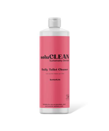 Soluclean Daily Toilet Cleaner 1 Litre Empty Bottle for HouseHold Cleaning Made from 100% Recycled Materials