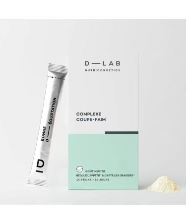 D-LAB Complexe Coupe-Faim | Cure 14 Jours Sticks | Nopal Konjac & Gomme de Caroube | Effet Sati t & Contr le de l App tit | Soutient le m tabolisme nerg tique | Fabriqu en France