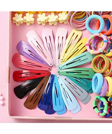790 pcs Hair Tie Set for Girls - Colorful Ponytail Holders & Ice Cream Hair Clips - Pink Toddler Kids Hair Accessories - Buy Online on GoSupps.com