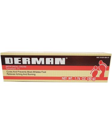 Derman Antifungal Cream 1.76oz (50g) - 12 Pack | Fast-Acting Relief | Soothes Itching & Burning - Buy Online on GoSupps.com